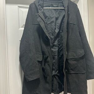 Torrid Men's Gray Hooded Coat